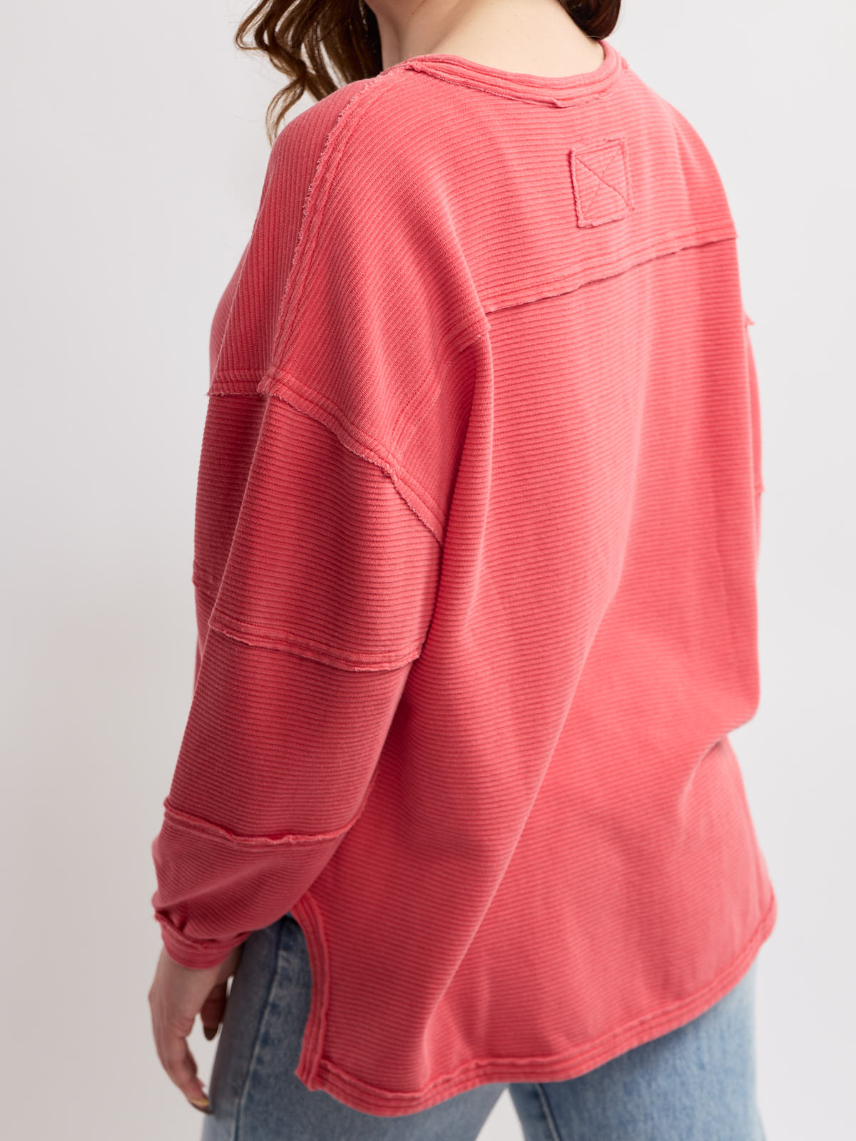 Oversized Long Sleeve Knit Top