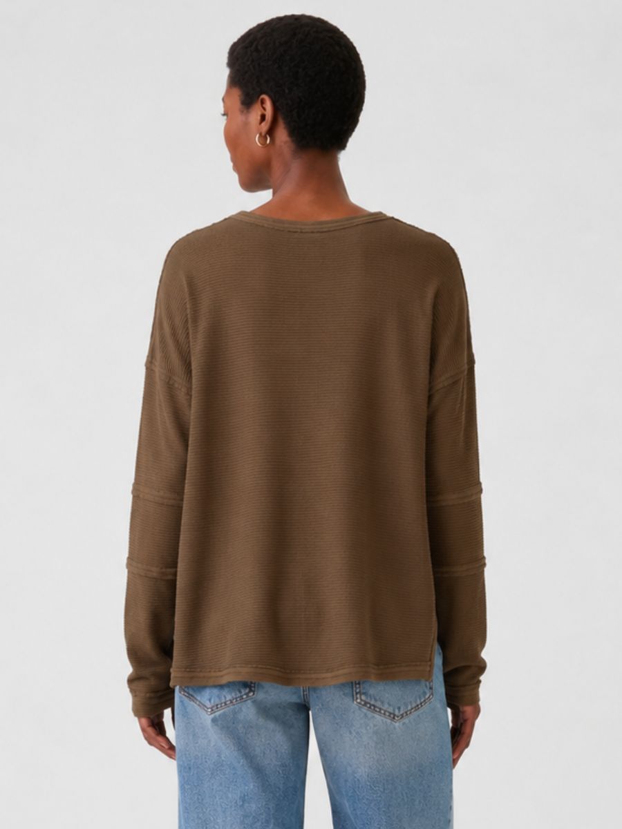 Oversized Long Sleeve Knit Top
