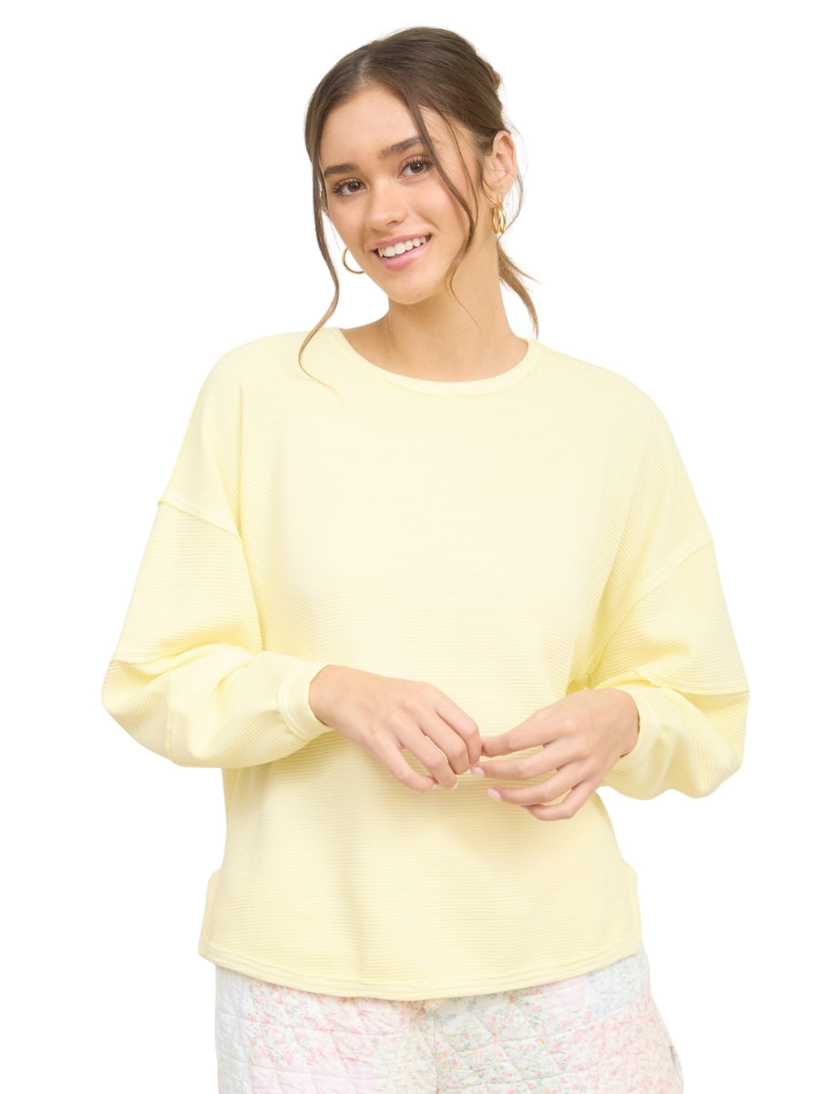Oversized Long Sleeve Knit Top