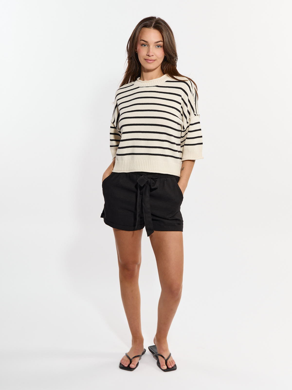 We The Free Short Sleeve Oversized Knit Top