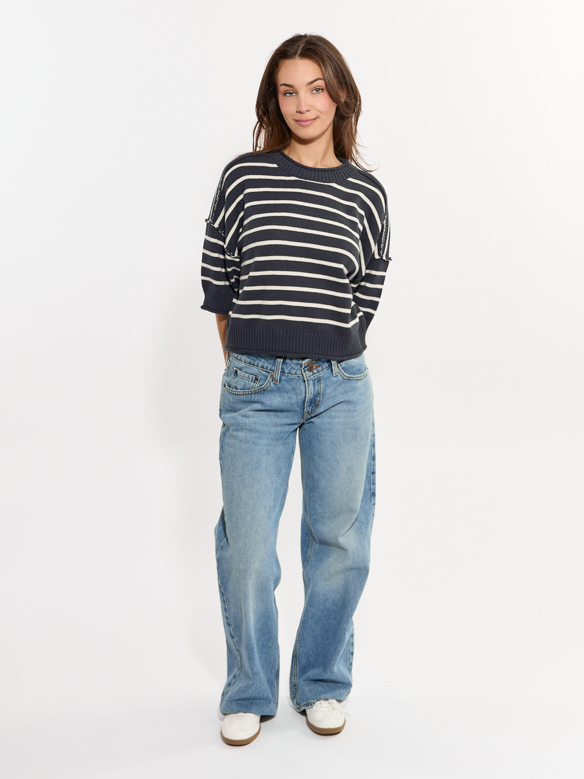 We The Free Short Sleeve Oversized Knit Top
