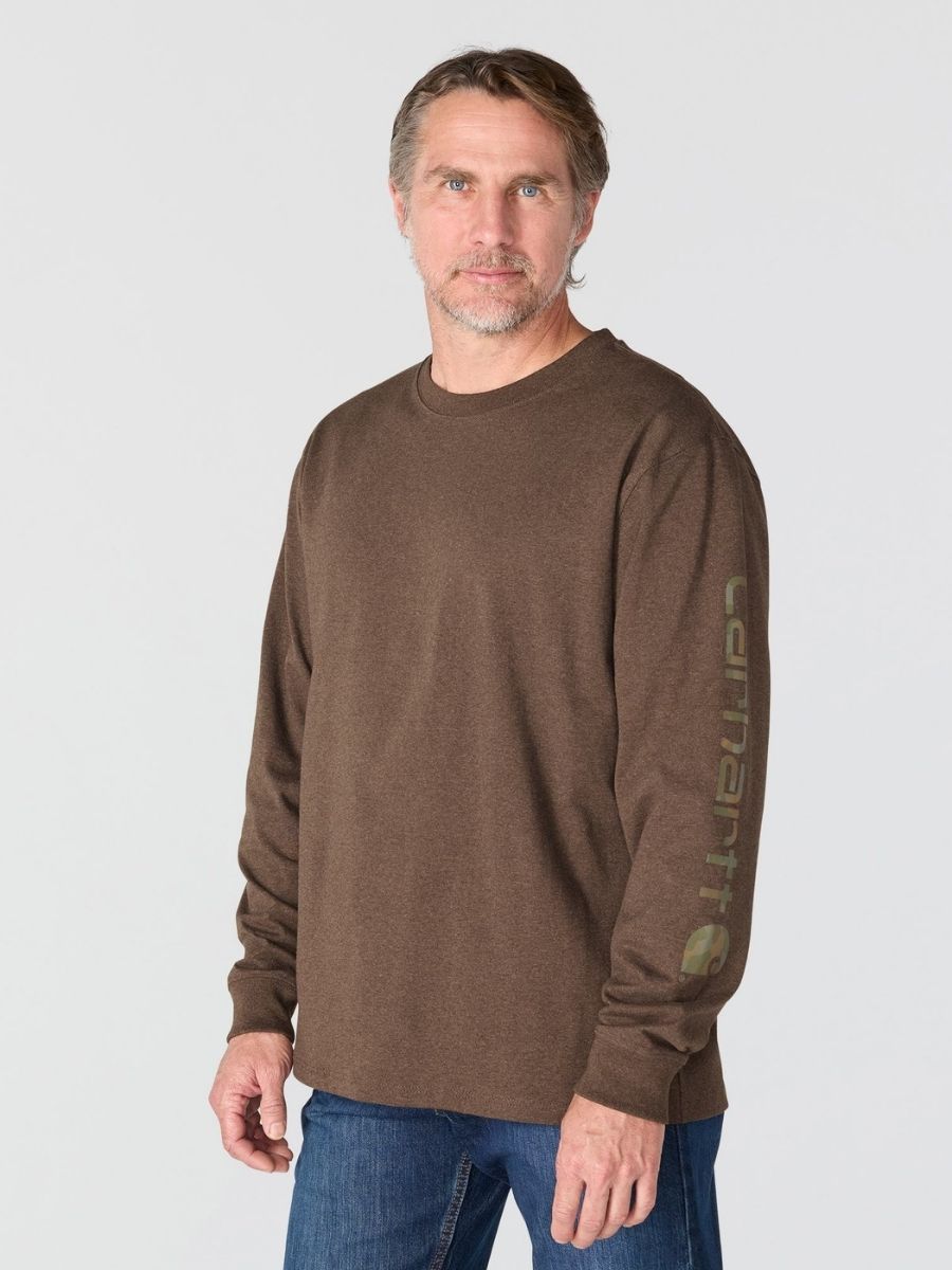 Carhartt Loose Fit Heavyweight Long Sleeve Logo Tee