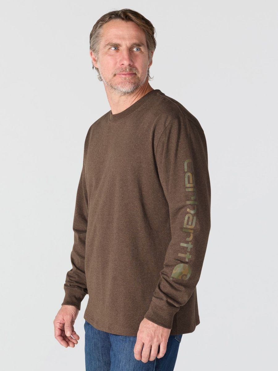 Carhartt Loose Fit Heavyweight Long Sleeve Logo Tee