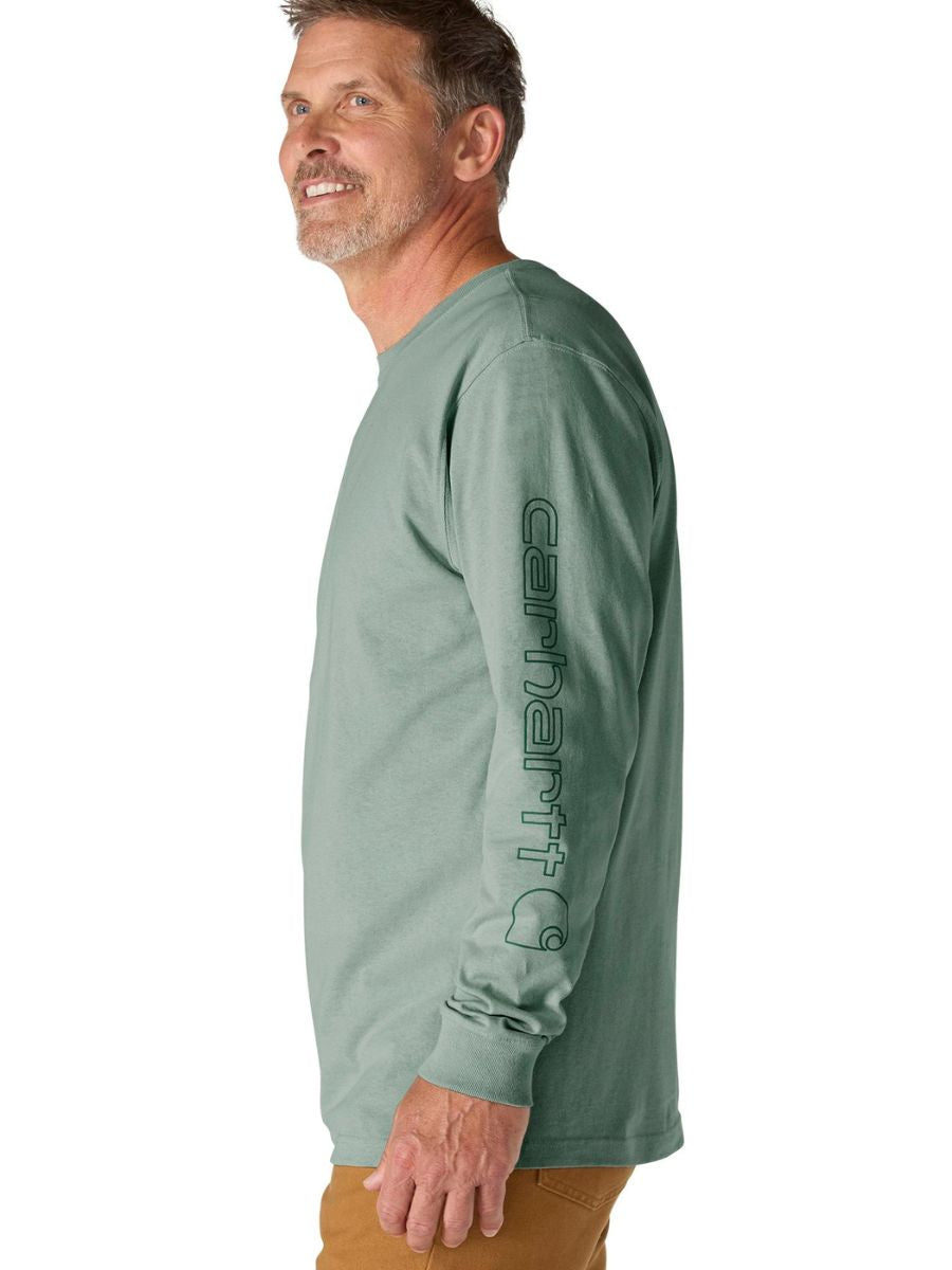 Carhartt Loose Fit Heavyweight Long Sleeve Logo Tee