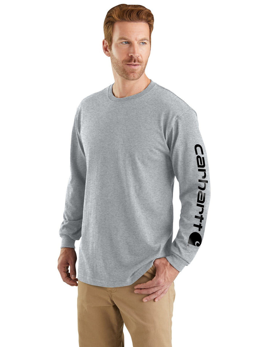 Carhartt Loose Fit Heavyweight Long Sleeve Logo Tee