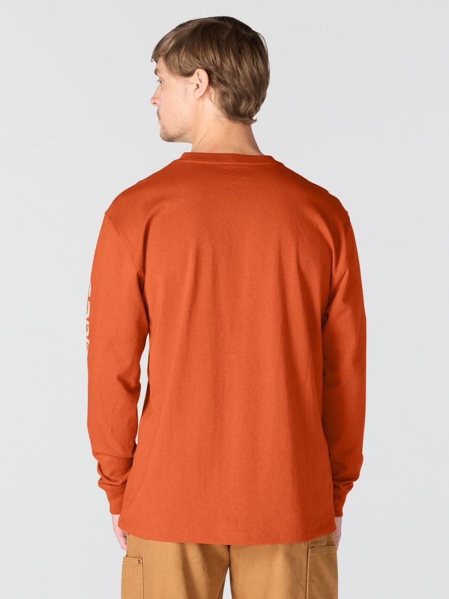 Carhartt Loose Fit Heavyweight Long Sleeve Logo Tee