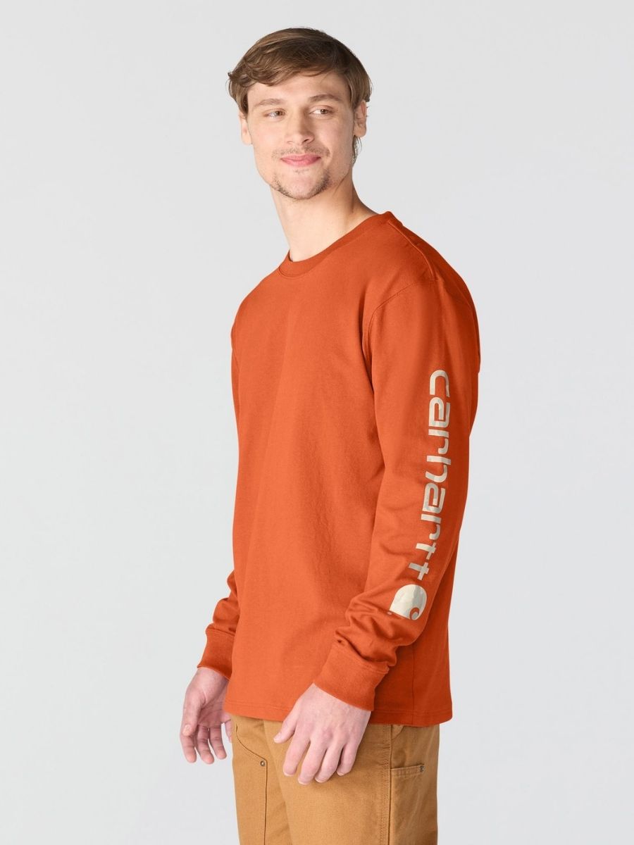 Carhartt Loose Fit Heavyweight Long Sleeve Logo Tee