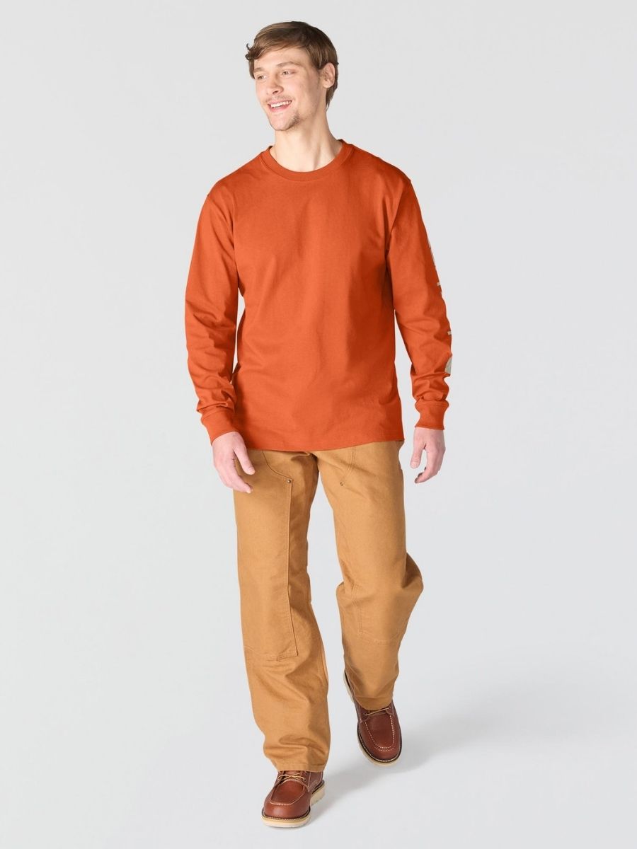 Carhartt Loose Fit Heavyweight Long Sleeve Logo Tee