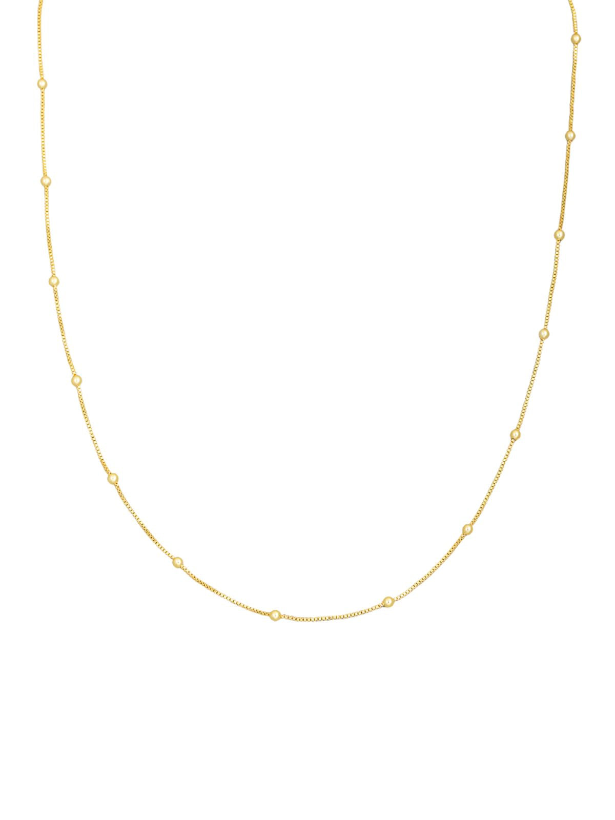 Dainty Chain with Beads Necklace