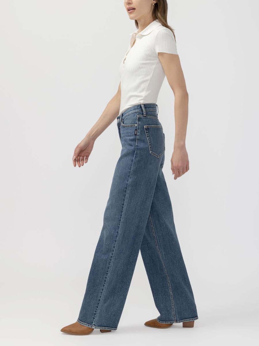 Silver V Front Wide Leg Jean