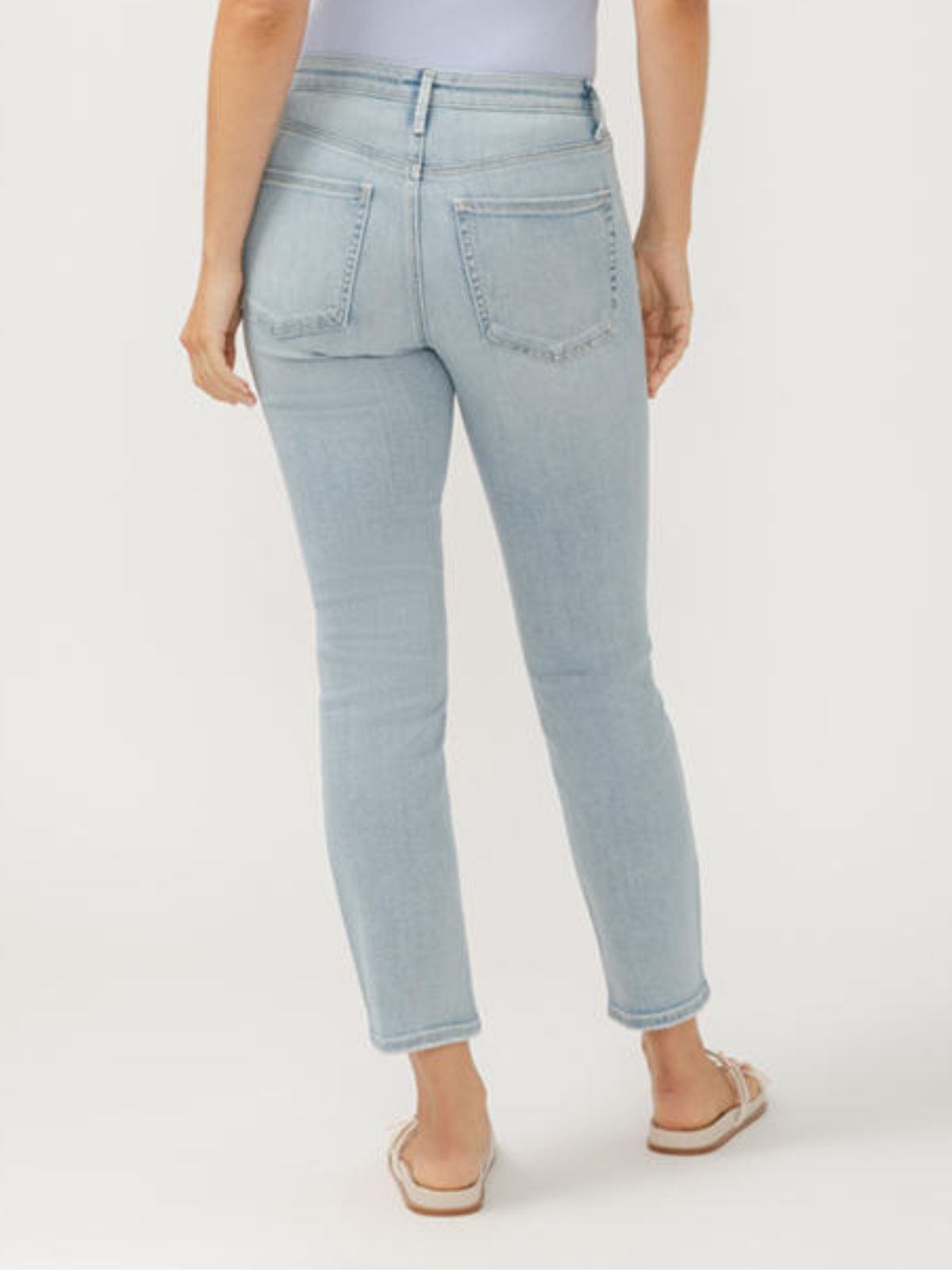 Silver Isbister High Rise Ankle Straight Leg Jean