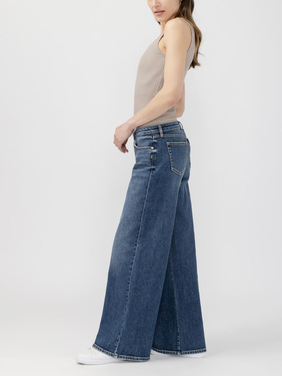 Silver Low Rise Baggy Jean