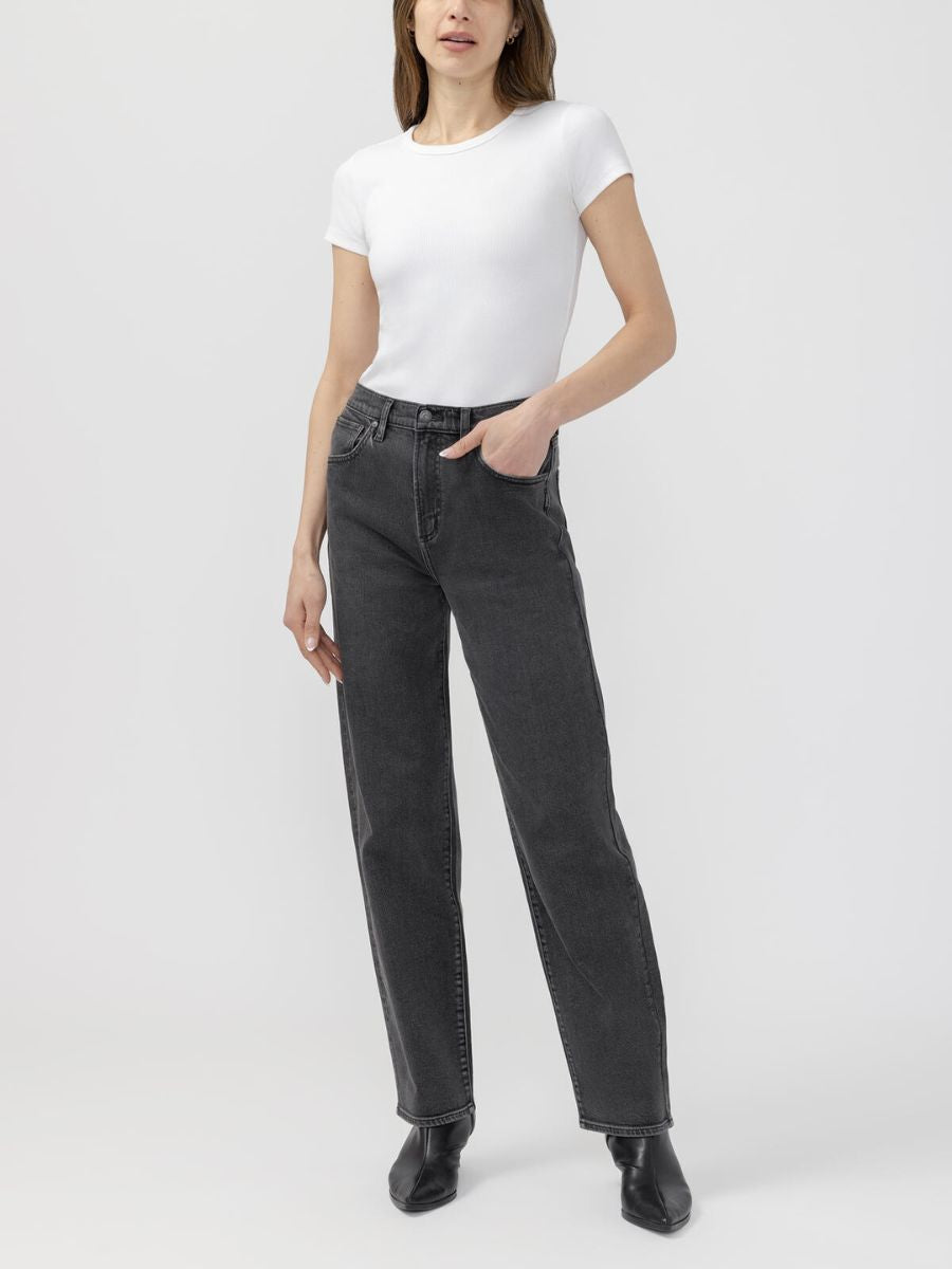 Silver Highly Desirable Relaxed Straight Leg Jean