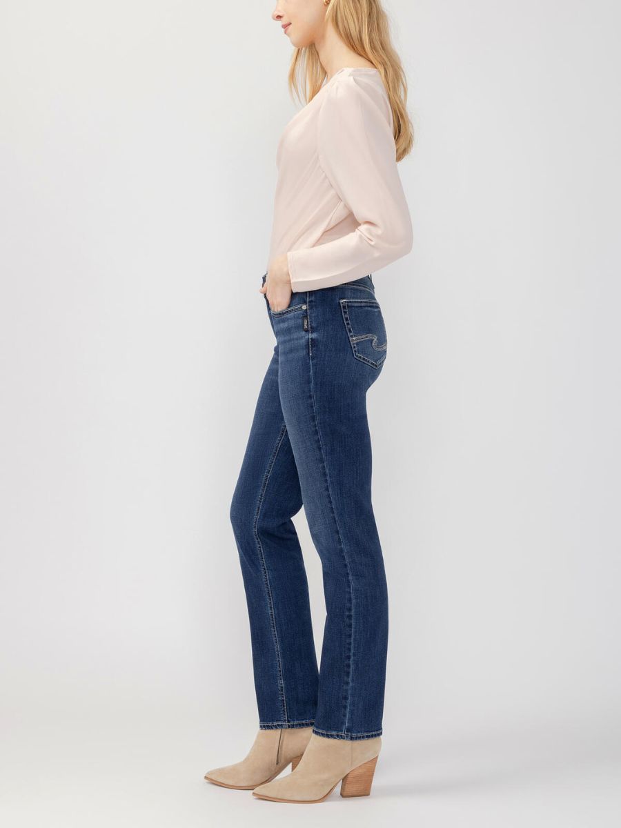 Silver Suki Straight Dark Jean