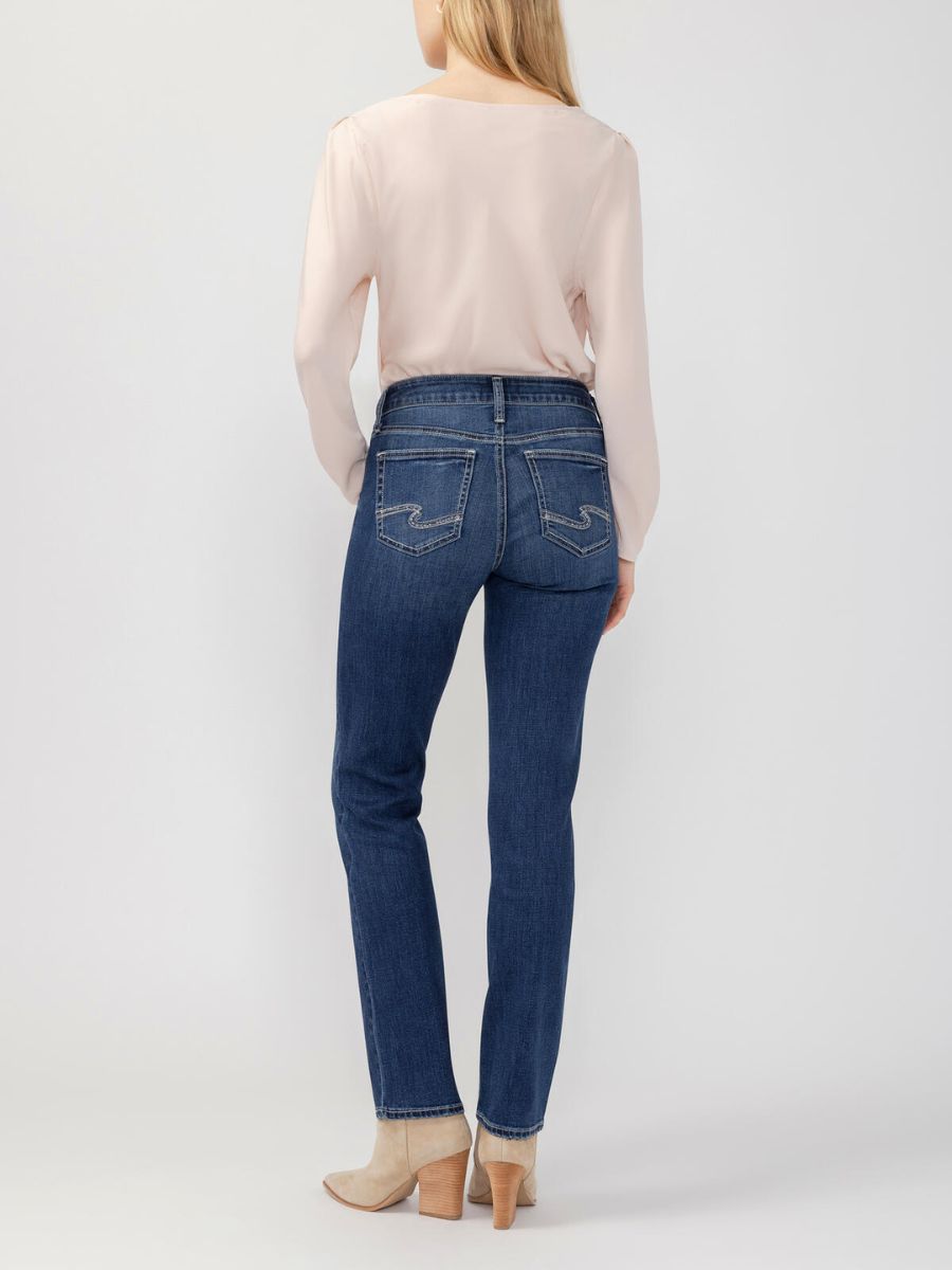 Silver Suki Straight Dark Jean