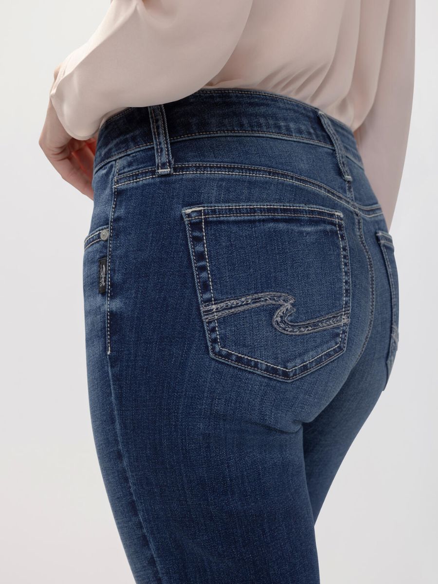 Silver Suki Straight Dark Jean