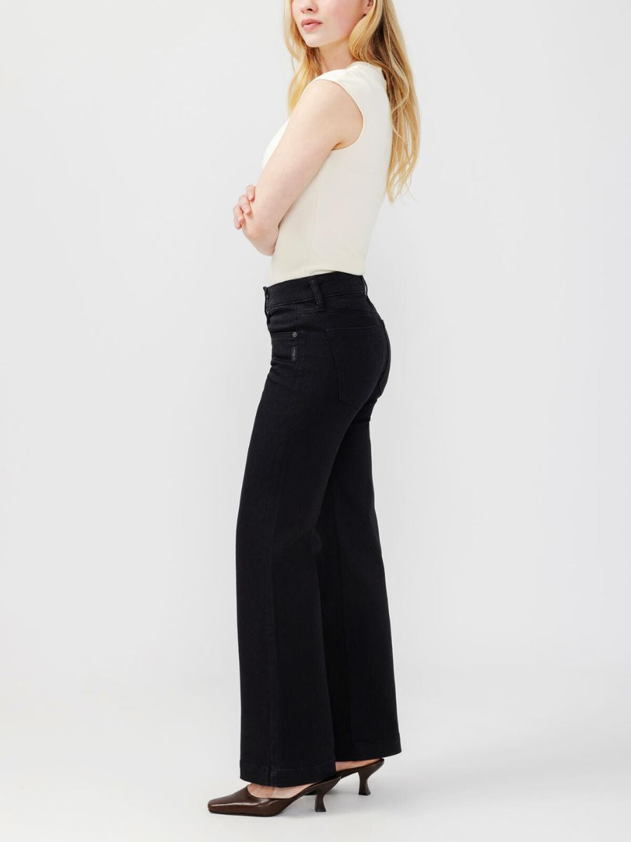 Silver Avery Black Trouser Jean
