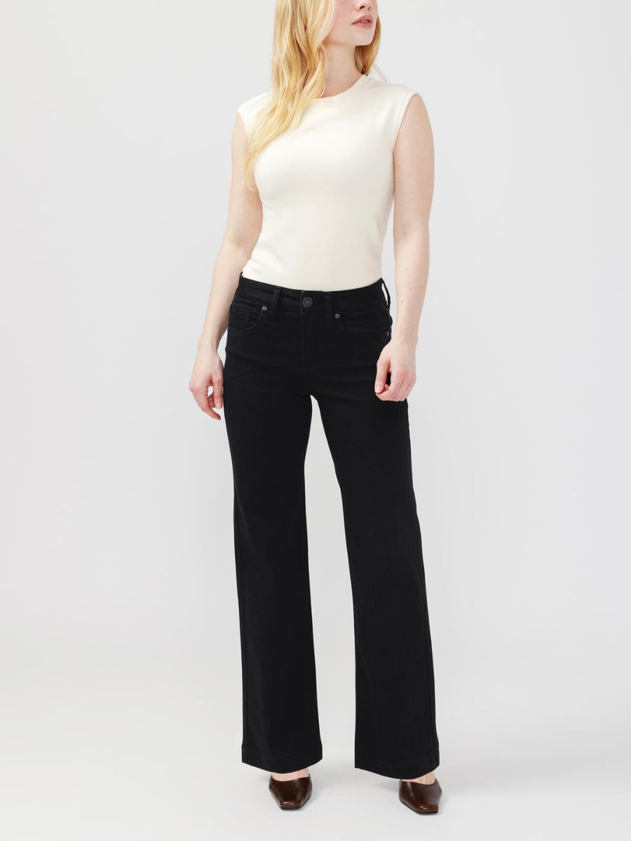 Silver Avery Black Trouser Jean