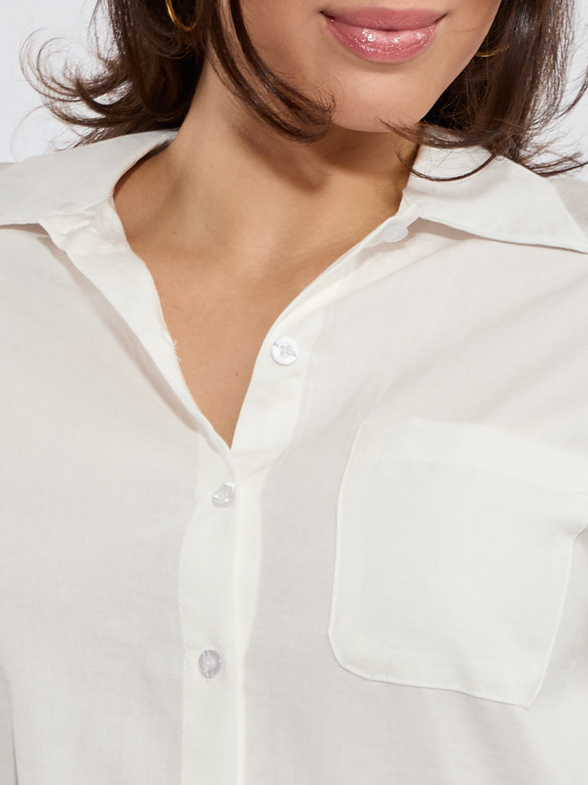 Lauren Button-Down Long Sleeve Blouse