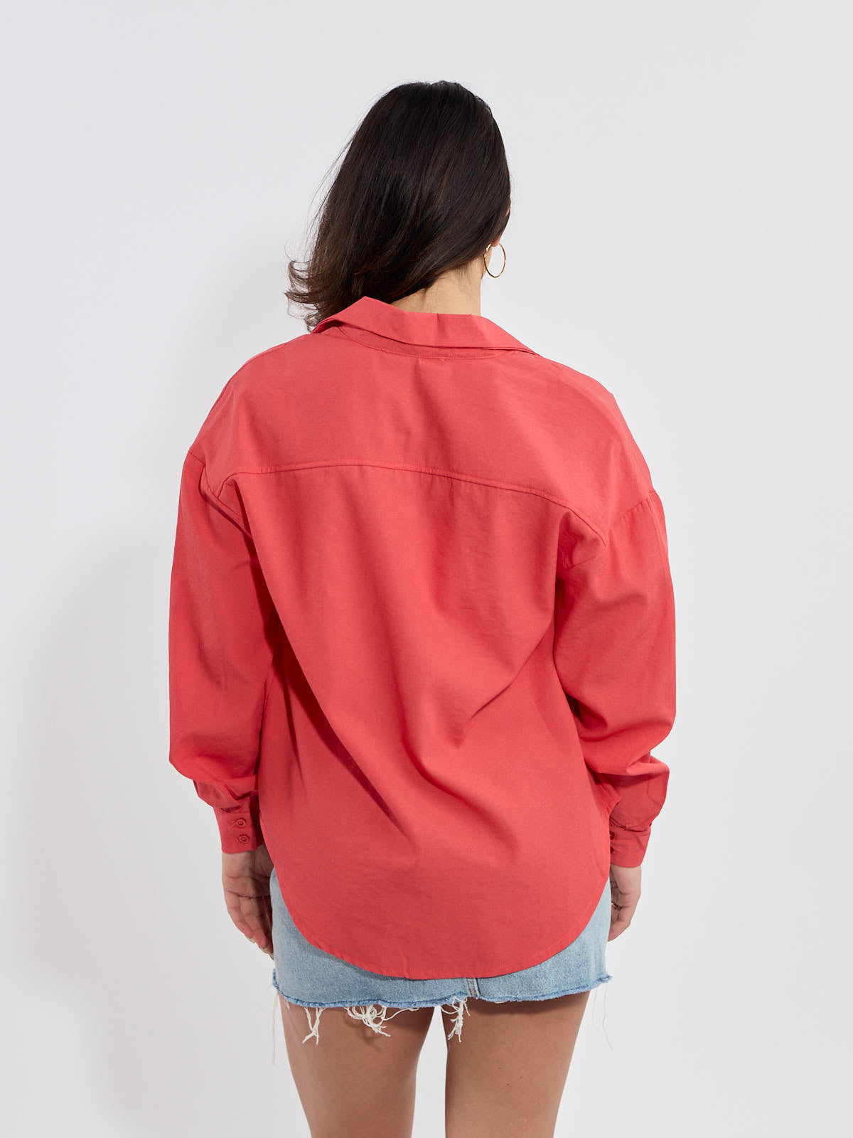 Lauren Button-Down Long Sleeve Blouse