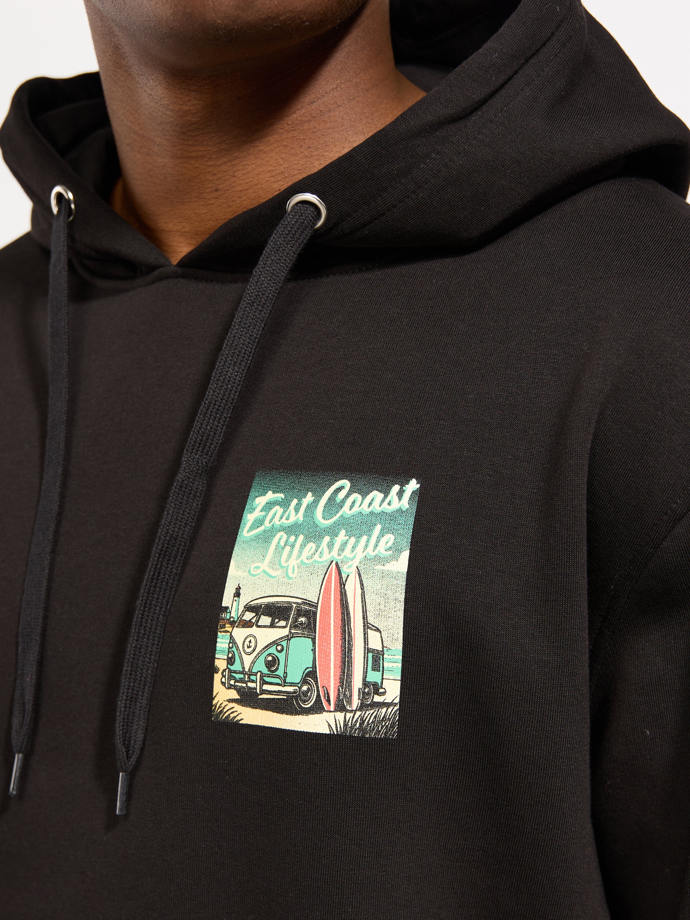 East Coast Lifestyle Lighthouse Surf Van Hoodie