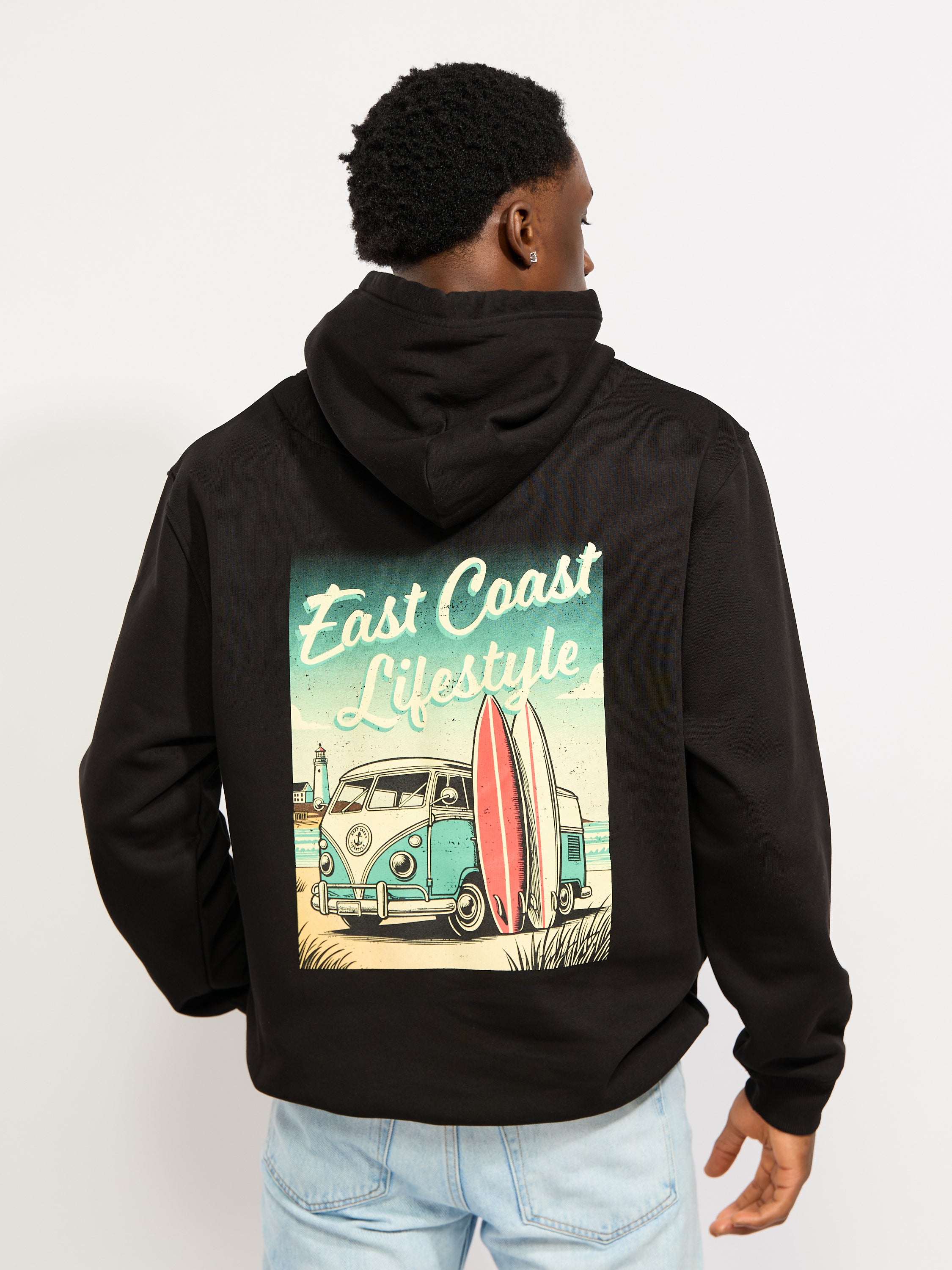 East Coast Lifestyle Lighthouse Surf Van Hoodie