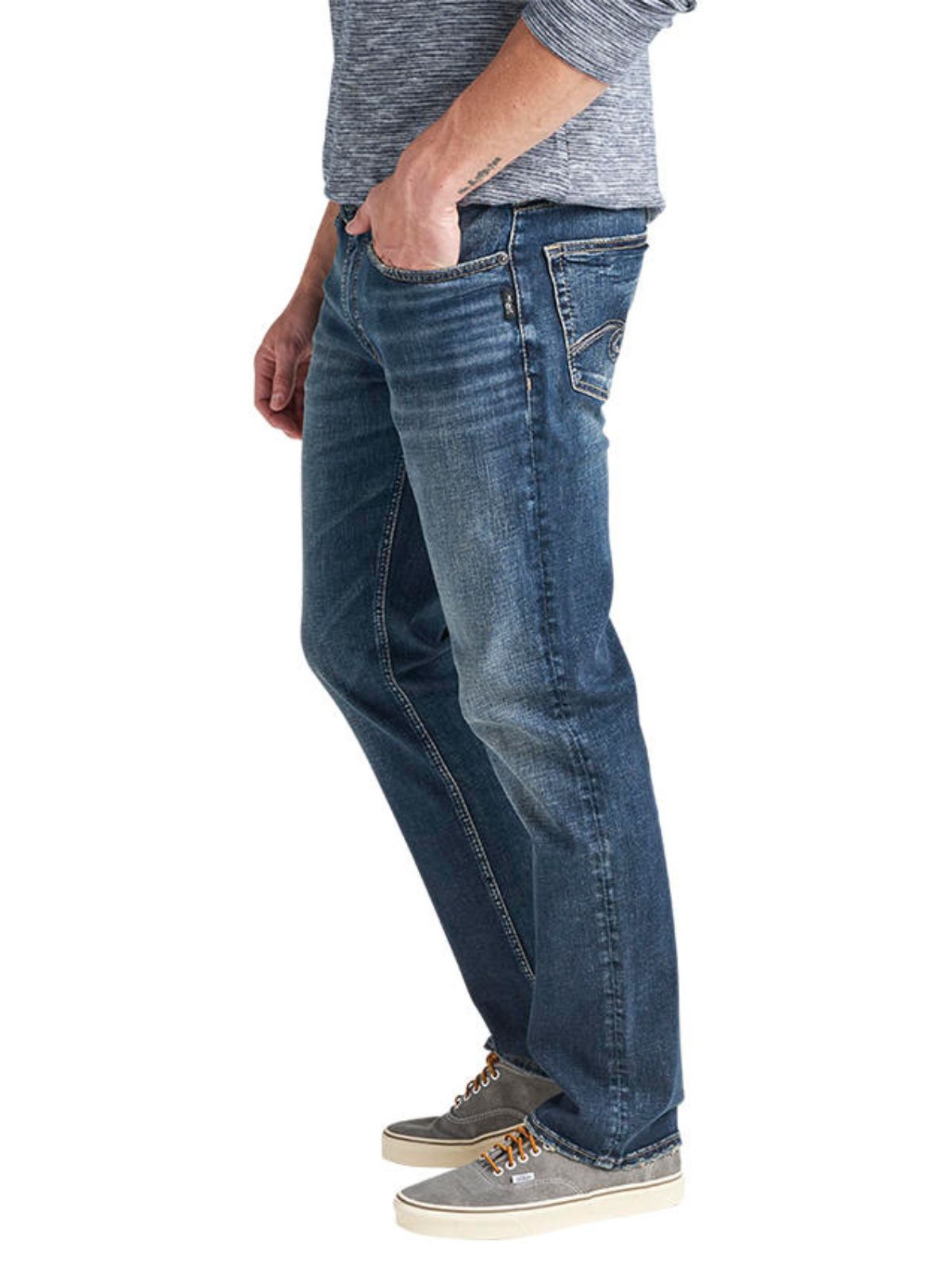 Silver Men's Allan Classic Fit Straight Leg Jean