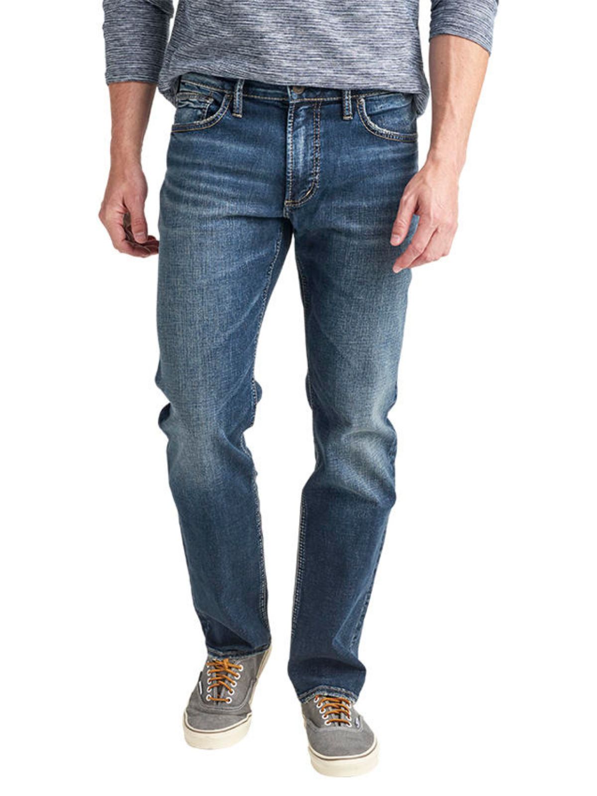 Silver Men's Allan Classic Fit Straight Leg Jean