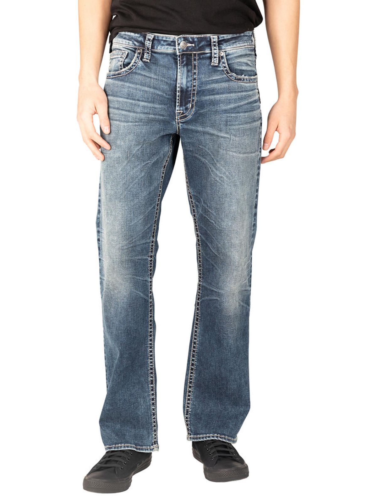 Silver Men's Zac Relaxed Straight Leg Jean