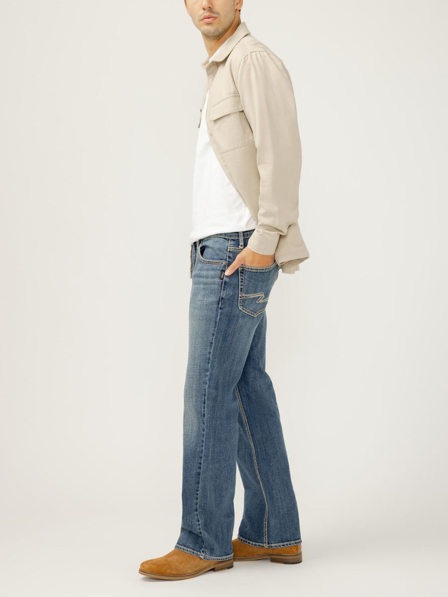 Silver Men’s Zac Dark Wash Straight Jeans