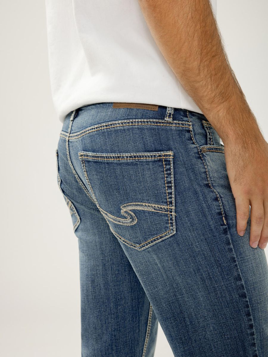 Silver Men’s Zac Dark Wash Straight Jeans