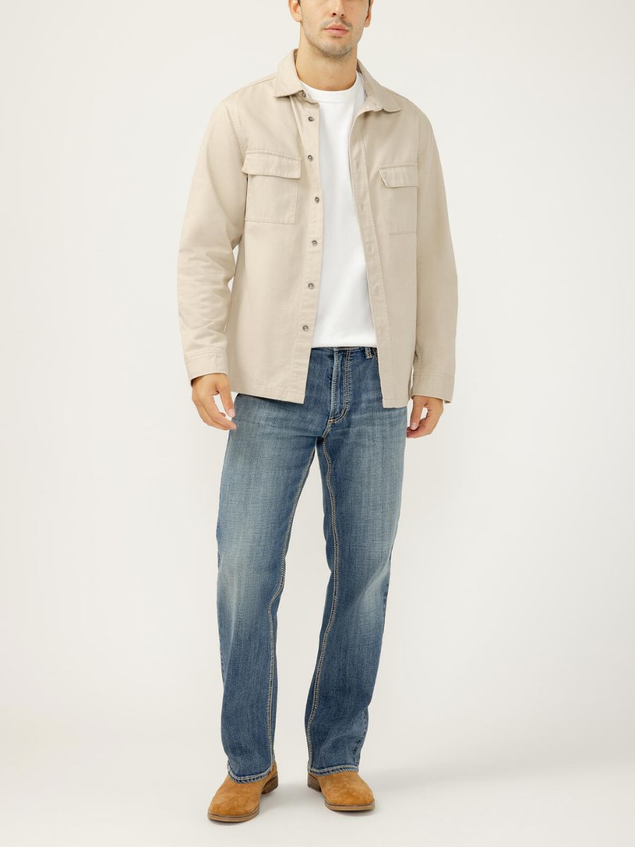 Silver Men’s Zac Dark Wash Straight Jeans