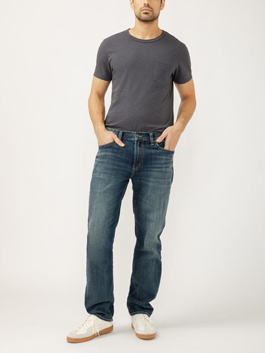 Silver Men's Eddie Dark Jean