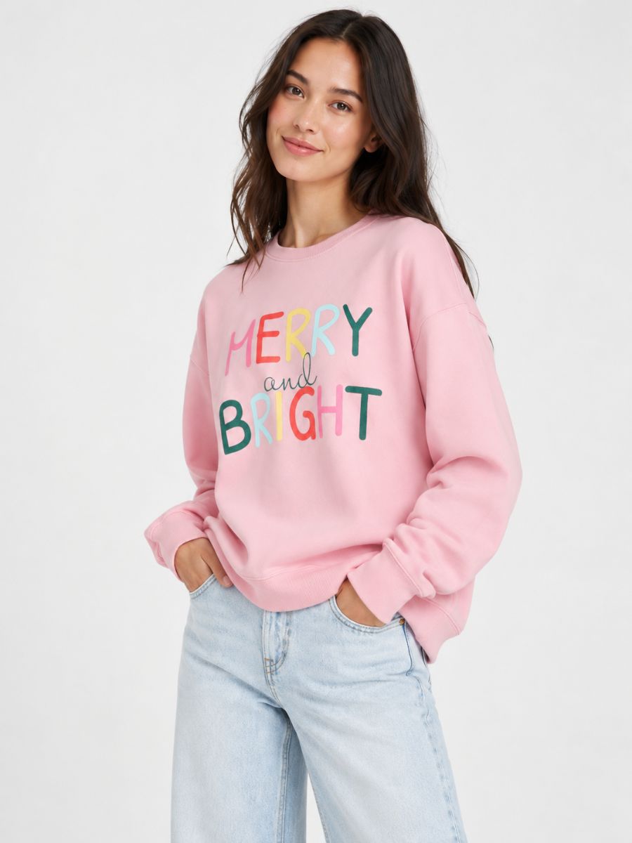 Merry Bright Crew Sweatshirt