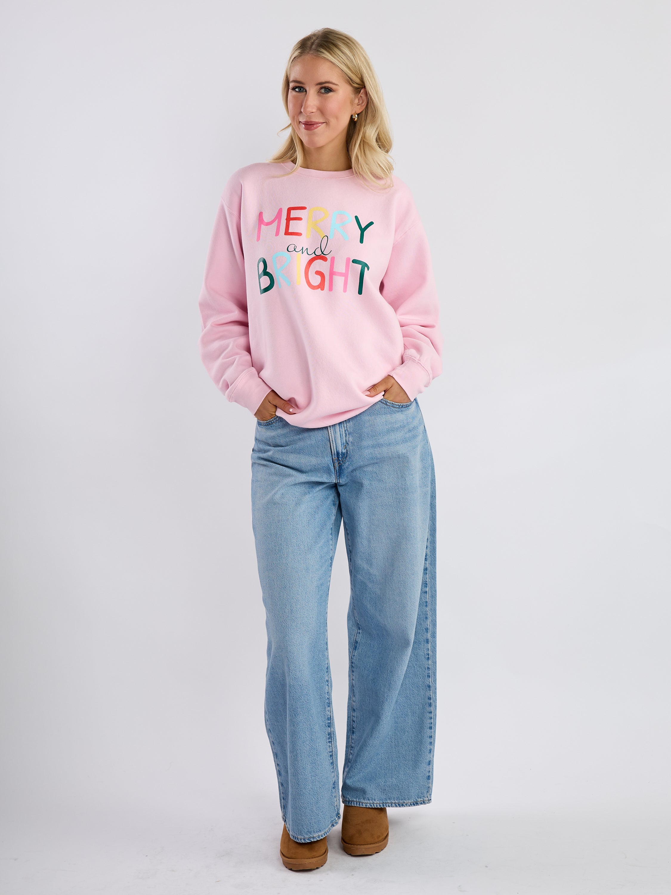 Merry Bright Crew Sweatshirt