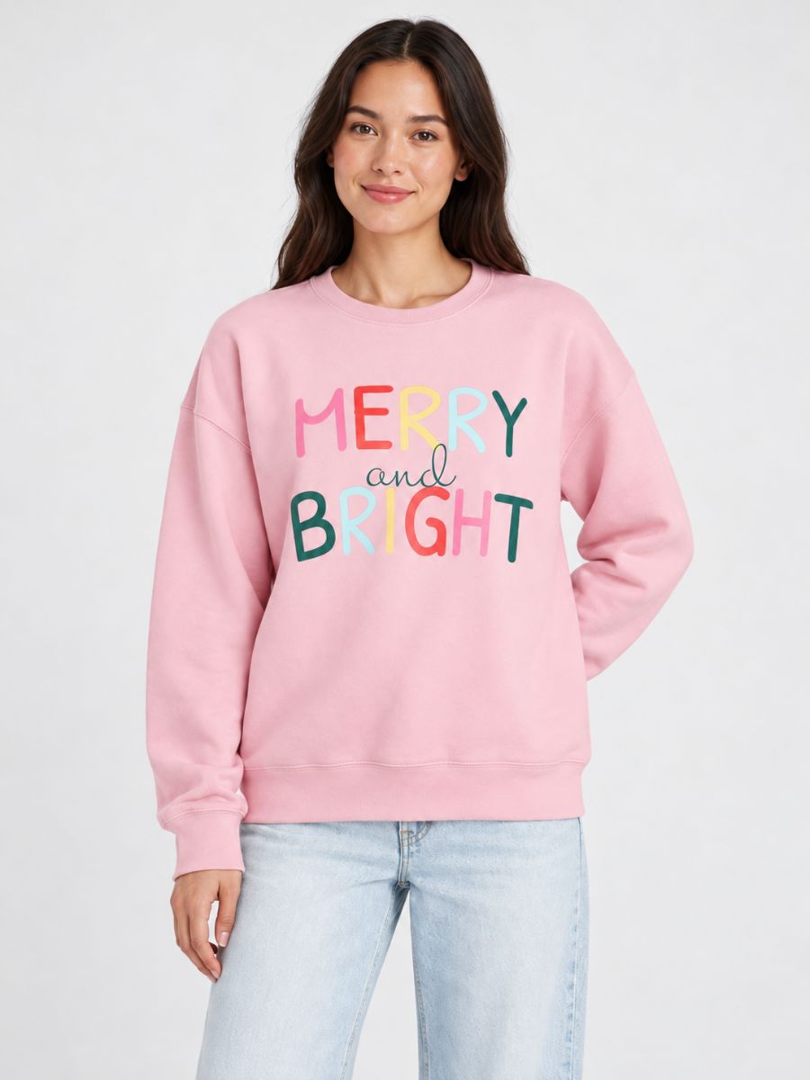 Merry Bright Crew Sweatshirt
