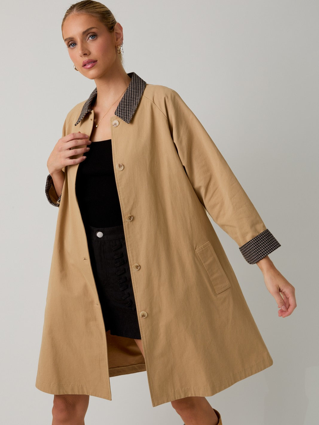 Gilli Check Me Trenchcoat