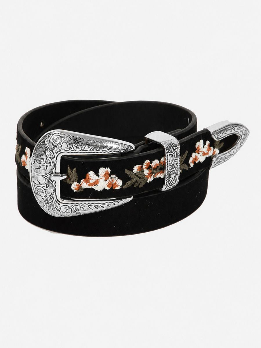 Embroidered Floral Southern Belt