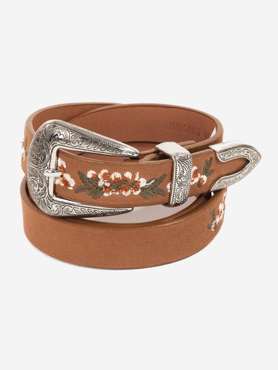 Embroidered Floral Southern Belt