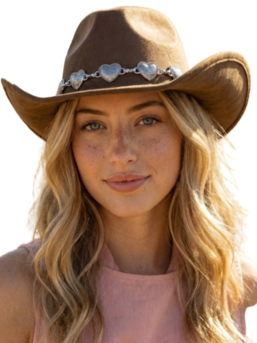 Heart Chain Cowboy Hat