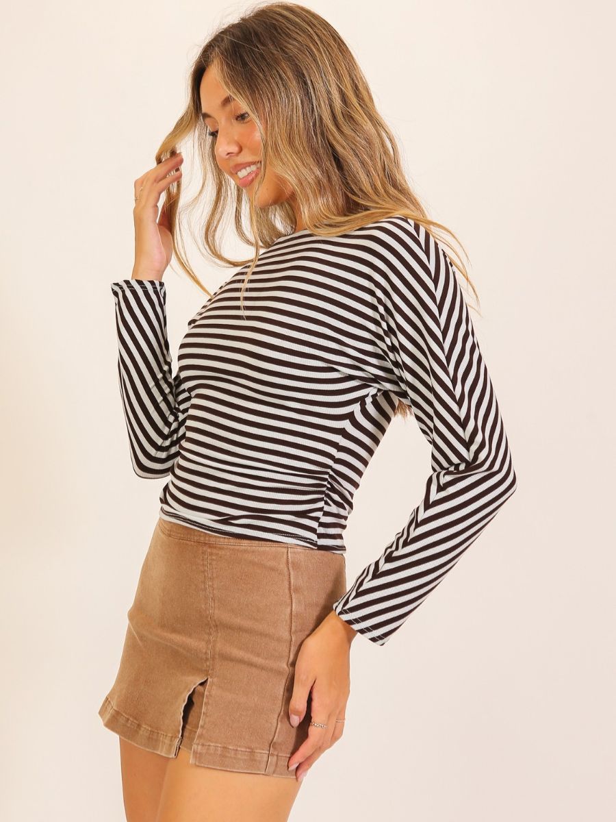 Jojo Stripe Knit Top