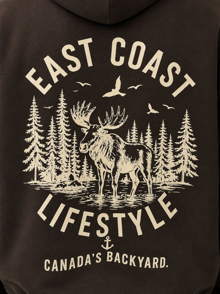 East Coast Lifestyle Moose Stencil Hoodie