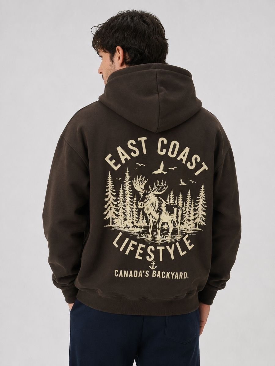 East Coast Lifestyle Moose Stencil Hoodie