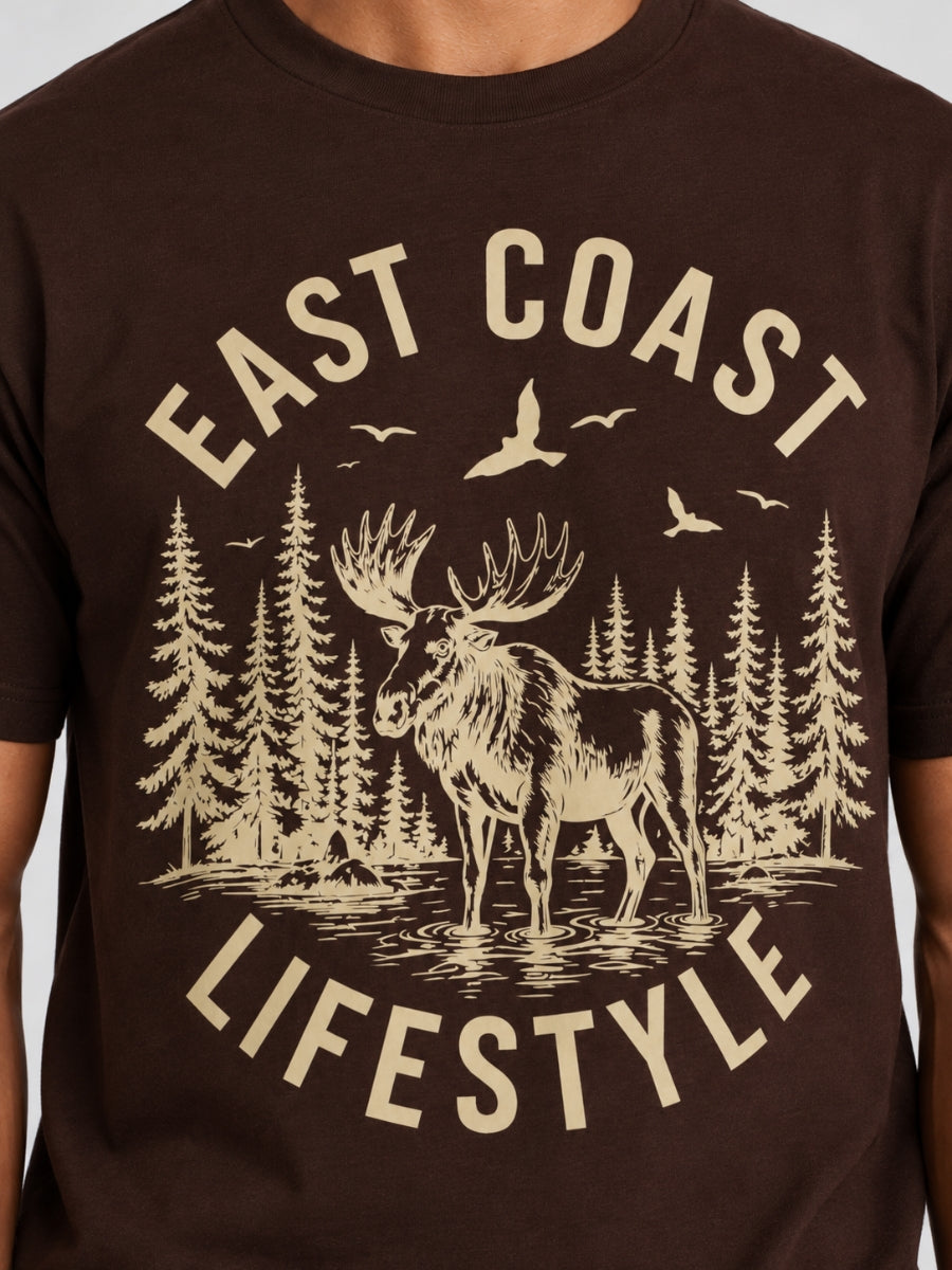 East Coast Lifestyle Moose Stencil Tee