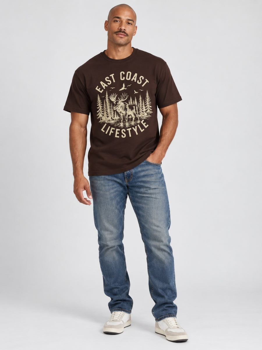 East Coast Lifestyle Moose Stencil Tee