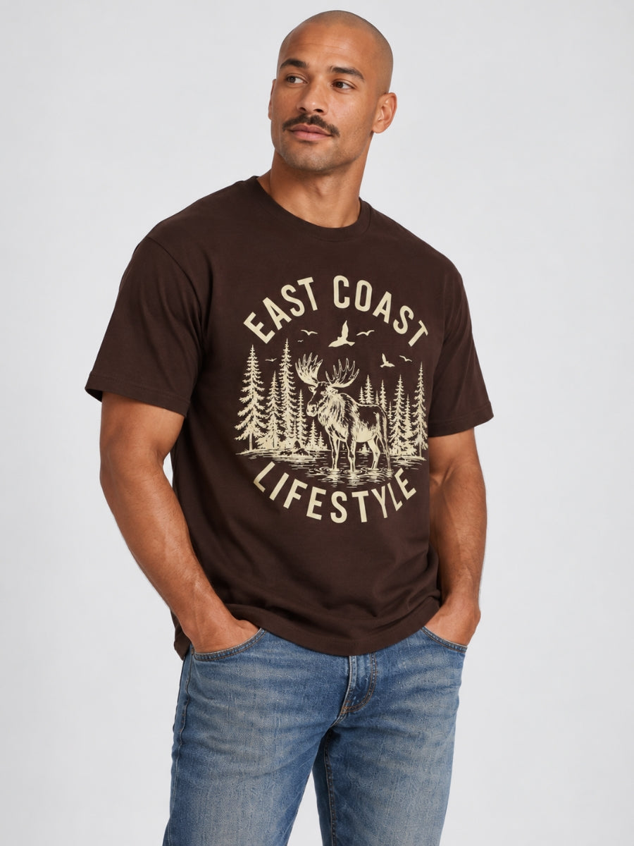 East Coast Lifestyle Moose Stencil Tee