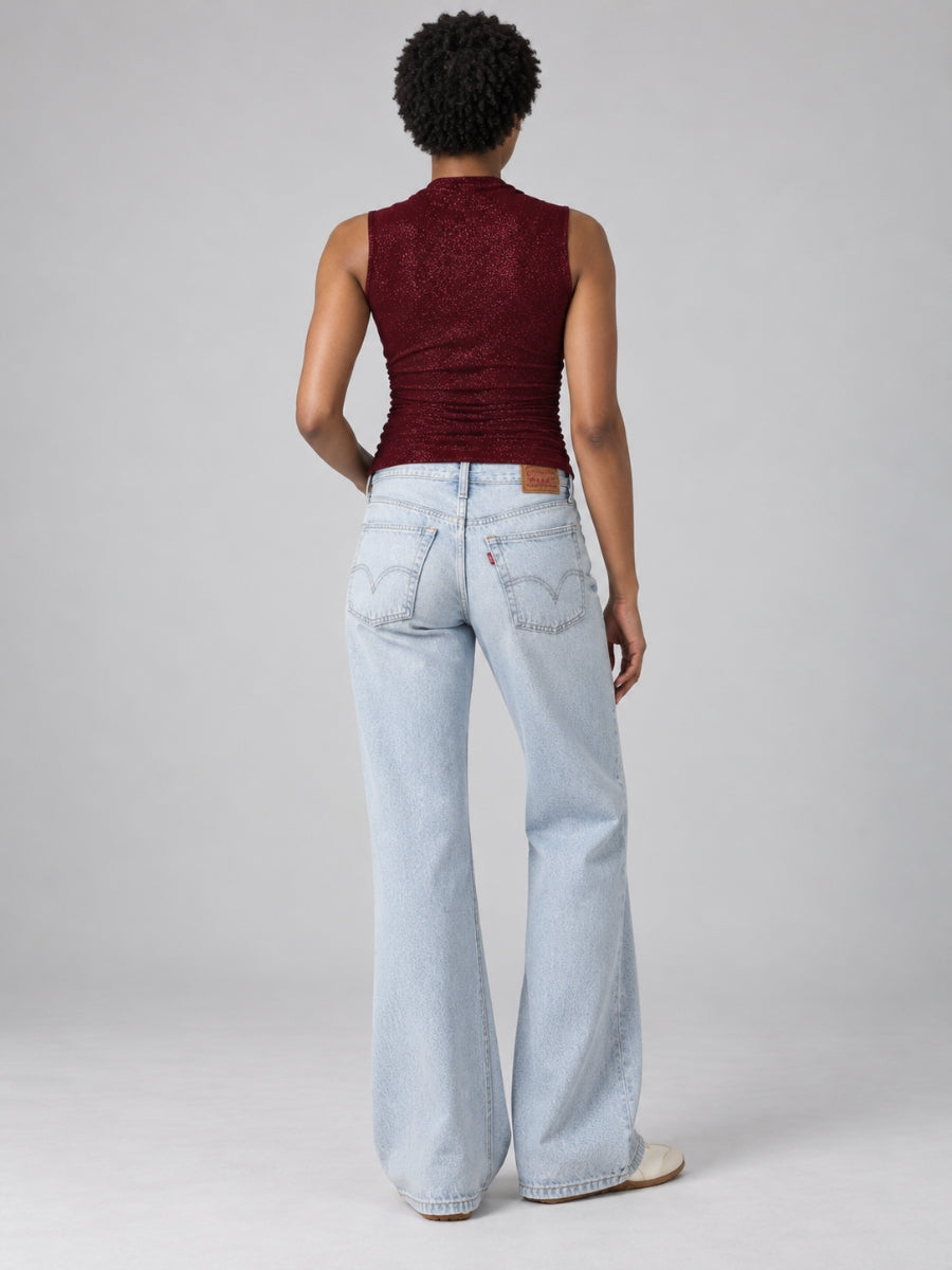 Stassi ITY Glitter Square Neck Top