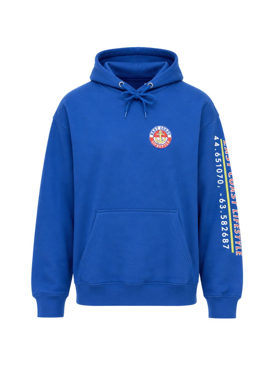 East Coast Lifestyle Nautical Patch Hoodie