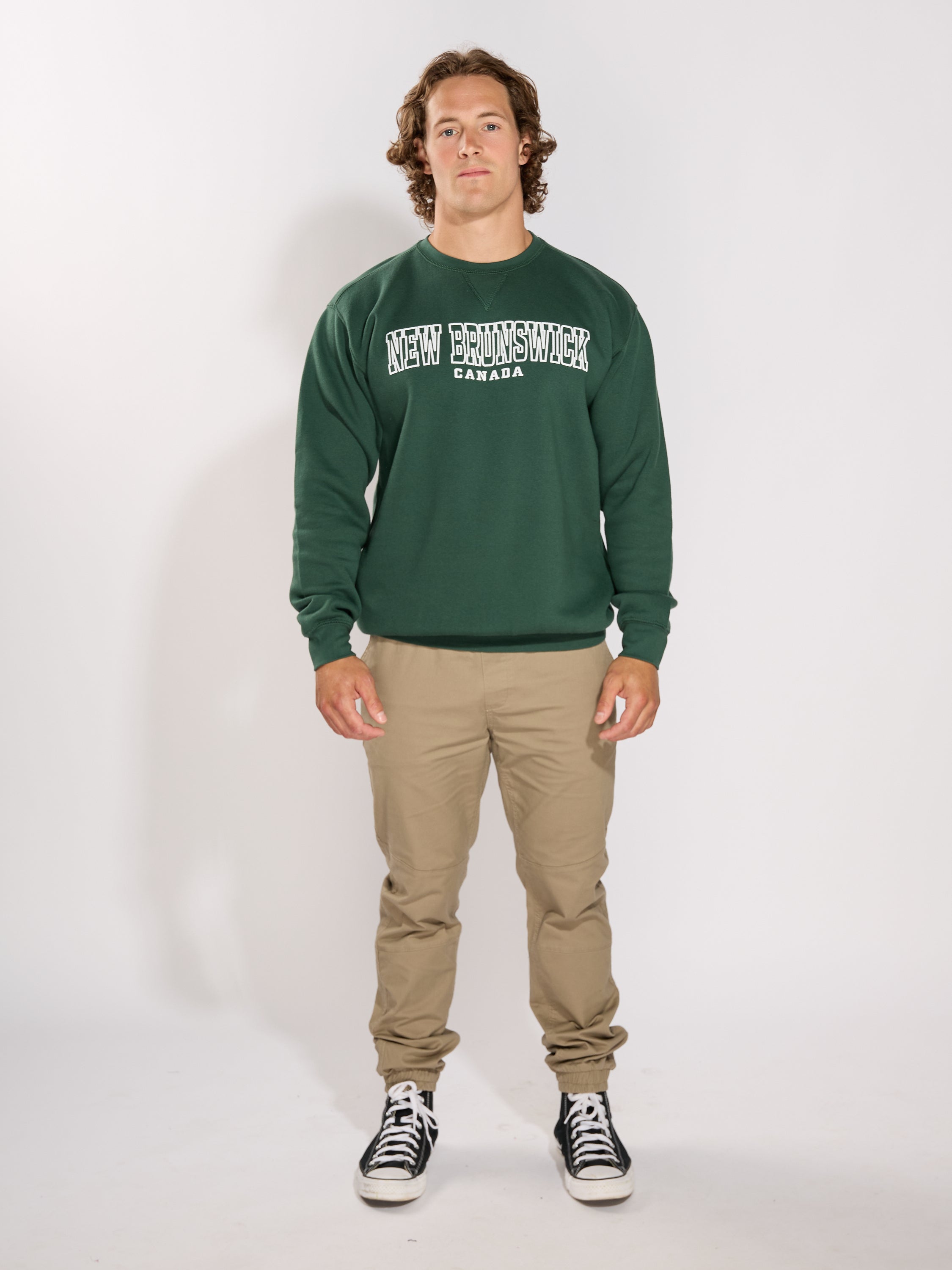 New Brunswick Stencil Puff Crew Sweatshirt
