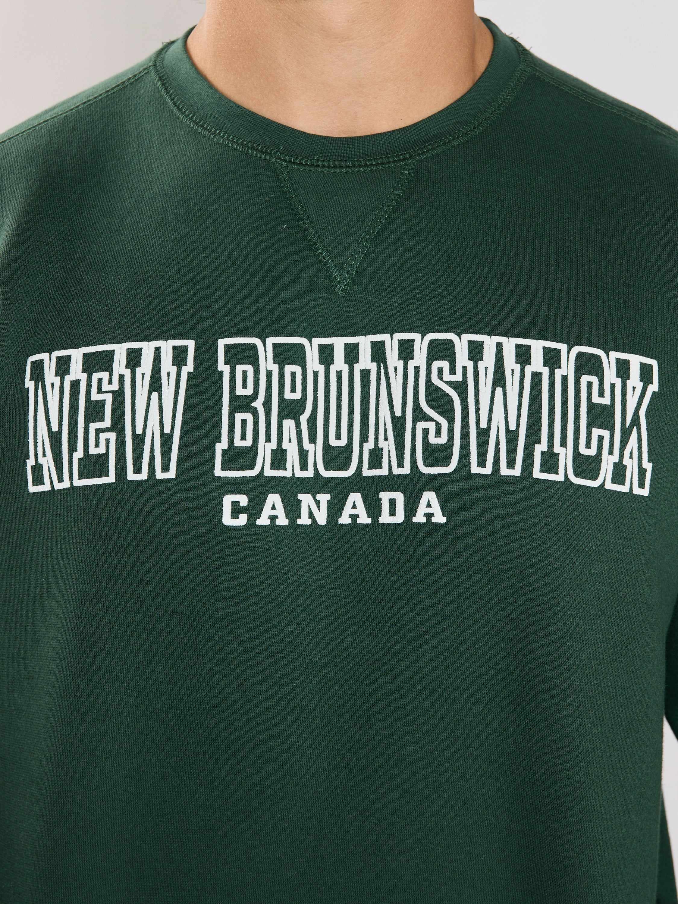 New Brunswick Stencil Puff Crew Sweatshirt